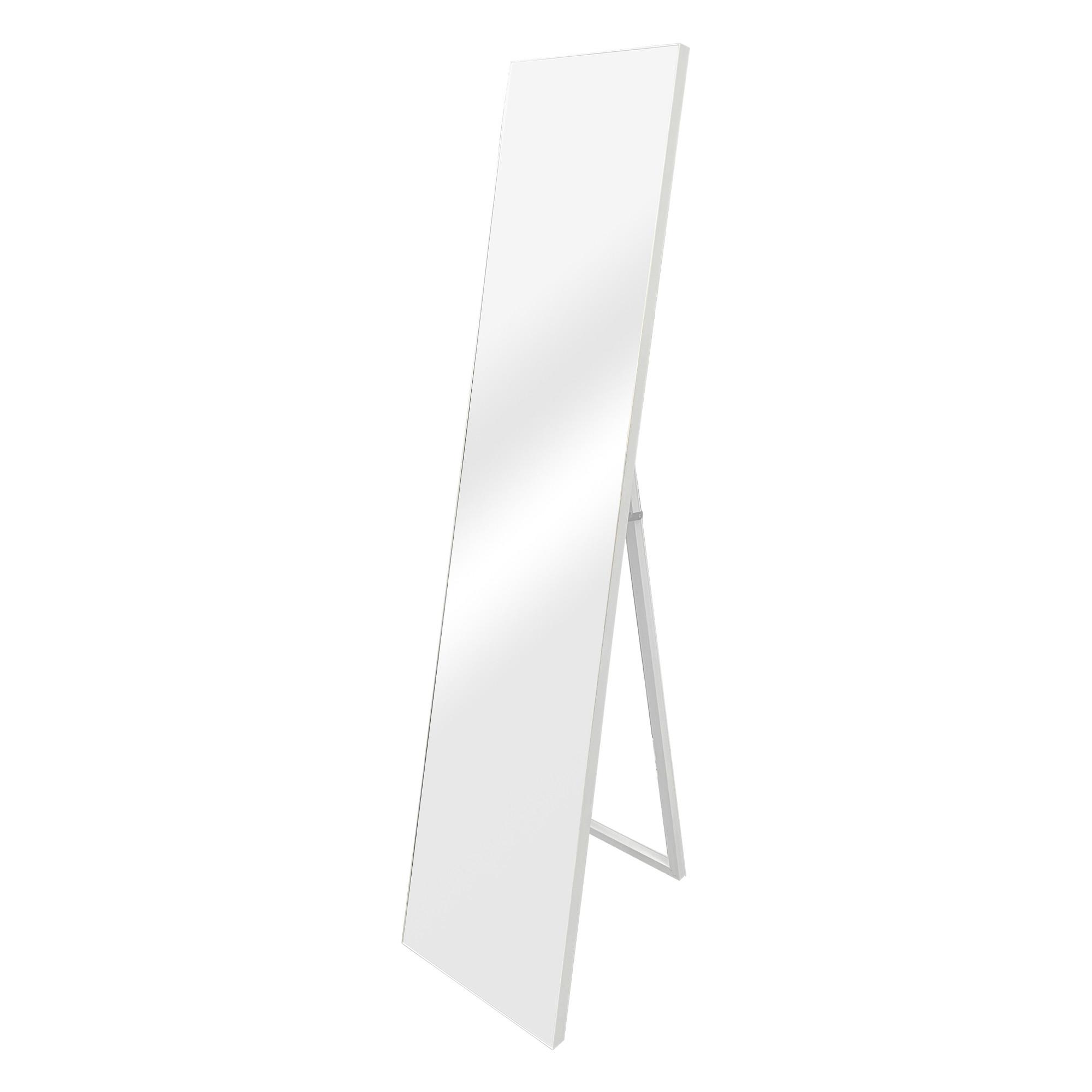 STANDSPIEGEL Barletta - Weiß, Glas/Kunststoff (35/150.6/150cm) - [en.casa]