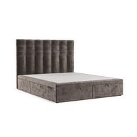 POLSTERBETT Callo mit Stauraum 120/200 cm Braun im Lotta Stoff - Schwarz/Braun, Holz/Holzwerkstoff (120/200cm) - AltaBeds