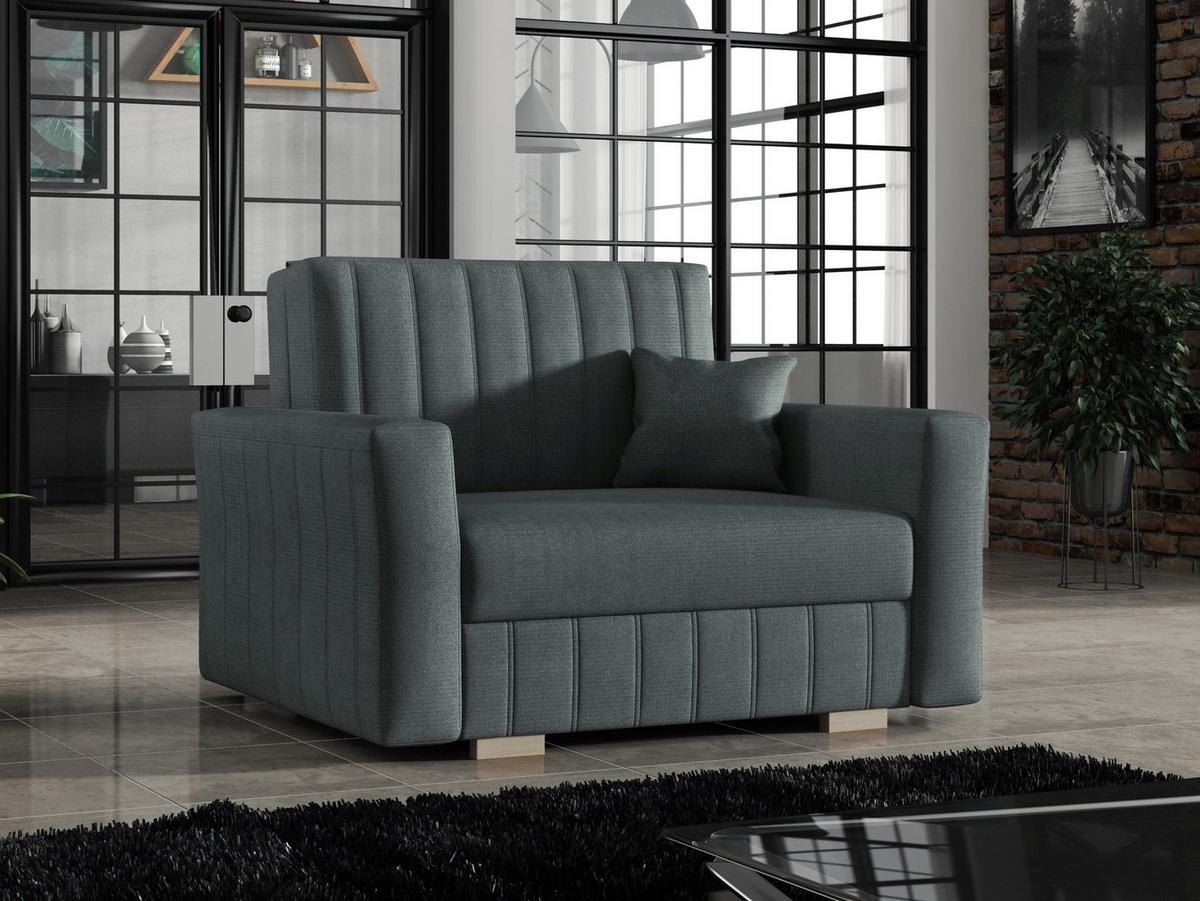 SCHLAFSOFA Viva Glam I - Graphitfarben/Naturfarben, Holz/Kunststoff (115/85/98cm) - MIRJAN24