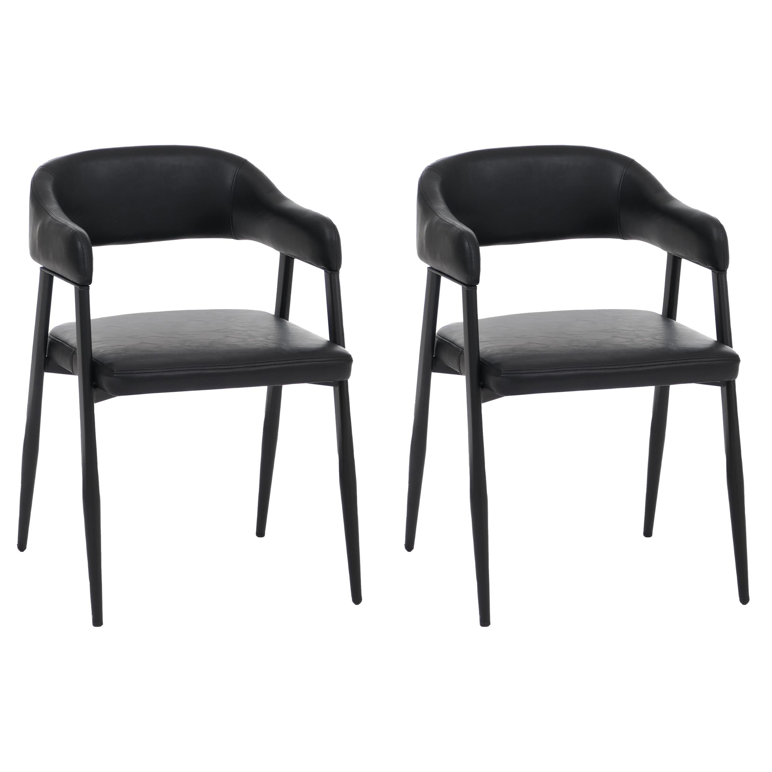 ESSZIMMERSTUHL Schwarz - Schwarz, Kunststoff (51/77/52cm) - MCW