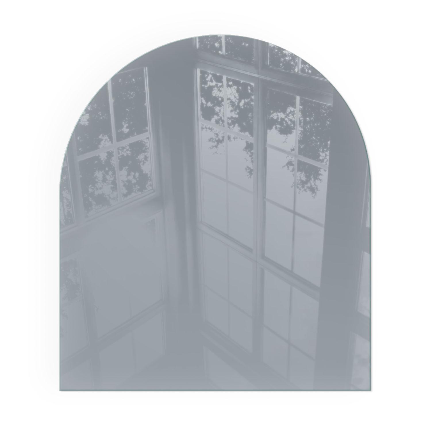 GLASPLATTE für Kamin 80x70 cm - Grau, Glas (80/70/0.4cm) - TULUP