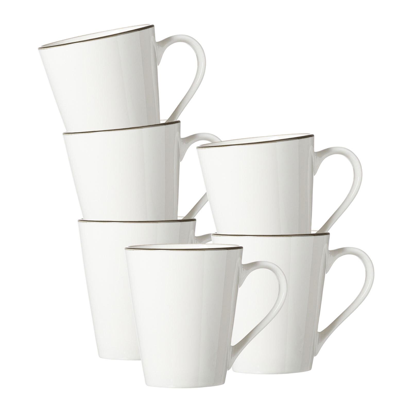 HENKELBECHER Adela grau 300 ml 6er Set - Grau, Keramik (0.3L) - Ritzenhoff Breker