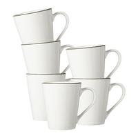 HENKELBECHER Adela grau 300 ml 6er Set - Grau, Keramik (0.3L) - Ritzenhoff Breker