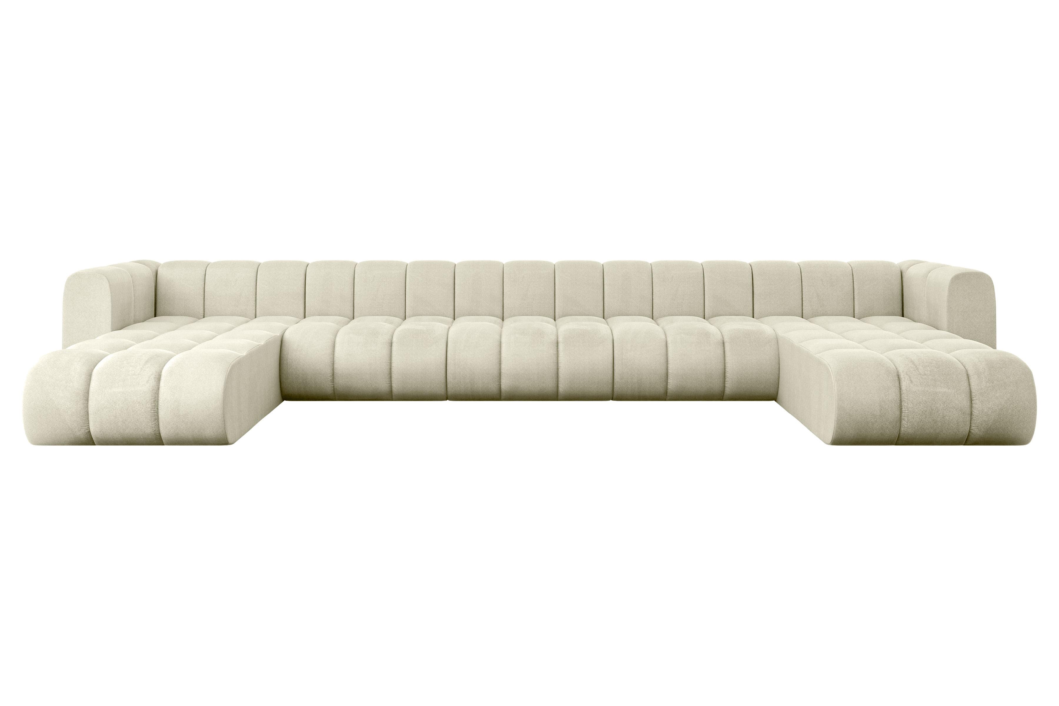 WOHNLANDSCHAFT modulares Sofa Joren-U3 - 501x177x70 cm Beige - Beige, Holzwerkstoff/Textil (501/70/177cm) - ALTDECOR