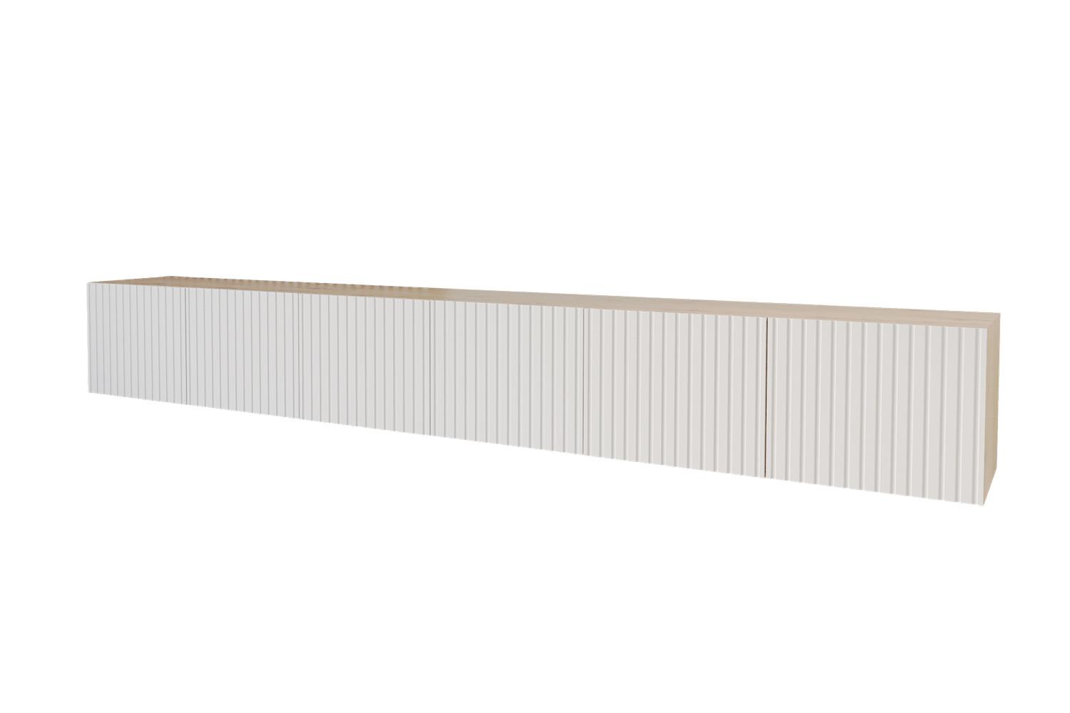 LOWBOARD KITO-W 3x100x40x40 cm - Artisan / Weiß - Eiche Artisan/Weiß, Holzwerkstoff (300/40/40cm) - ALTDECOR