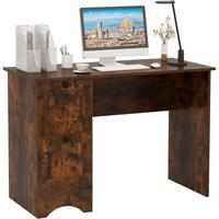COMPUTERTISCH Braun - Braun, Holzwerkstoff (50/109/75cm) - COSTWAY
