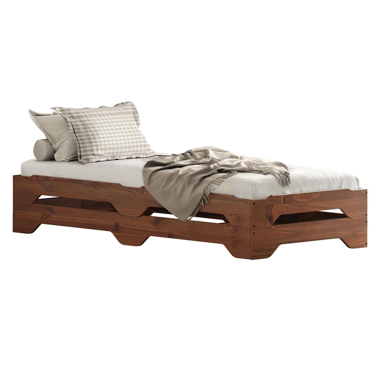 STAPELBETT RONNY 90x200 cm Kastanie - Kastanienfarben, Holz (90/200cm) - IDIMEX