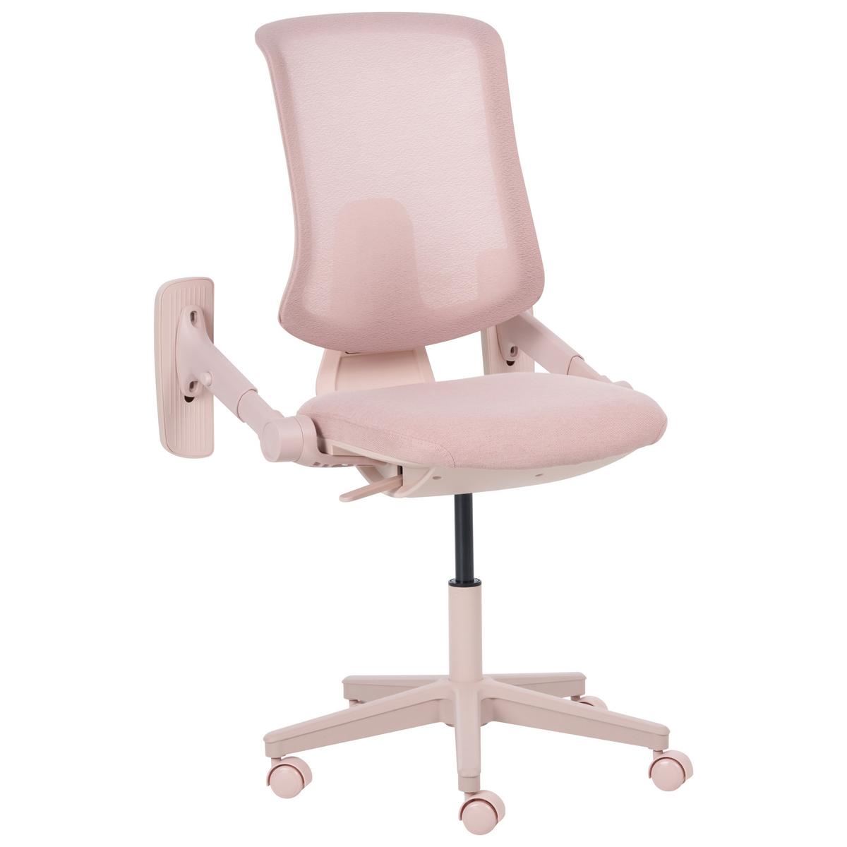 BÜROSTUHL Stoff Rosa Sero - Pink, Textil (66/95/58cm) - Beliani