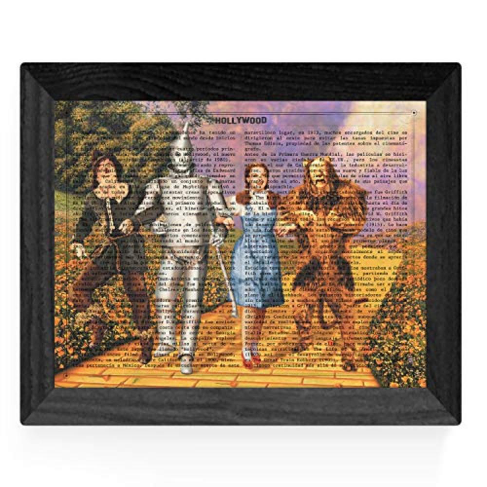 POSTER Film Der Zauberer Von Oz A4 Schwarzer Rahmen - Schwarz, Papier (29.7/5/21cm) - Nacnic