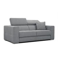 SOFA QUARTZ 3-Sitzer, grau - Grau, Holzwerkstoff/Textil (202/80/102cm) - Wozimo