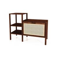 REGAL INA Wildeiche - Dunkelbraun, Holz (115/86/46cm) - byoak