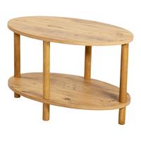 COUCHTISCH Højreby 70/44/43 cm - Braun/Naturfarben, Holz/Holzwerkstoff (70/44/43cm) - [en.casa]