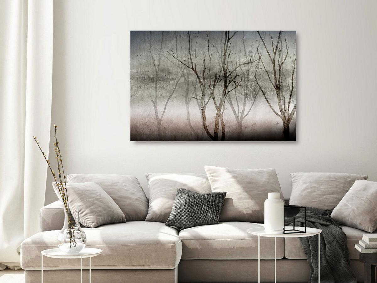 KUNSTDRUCK Grau 60/40 cm - Braun/Grau, Textil (60/40cm) - KUNSTLOFT