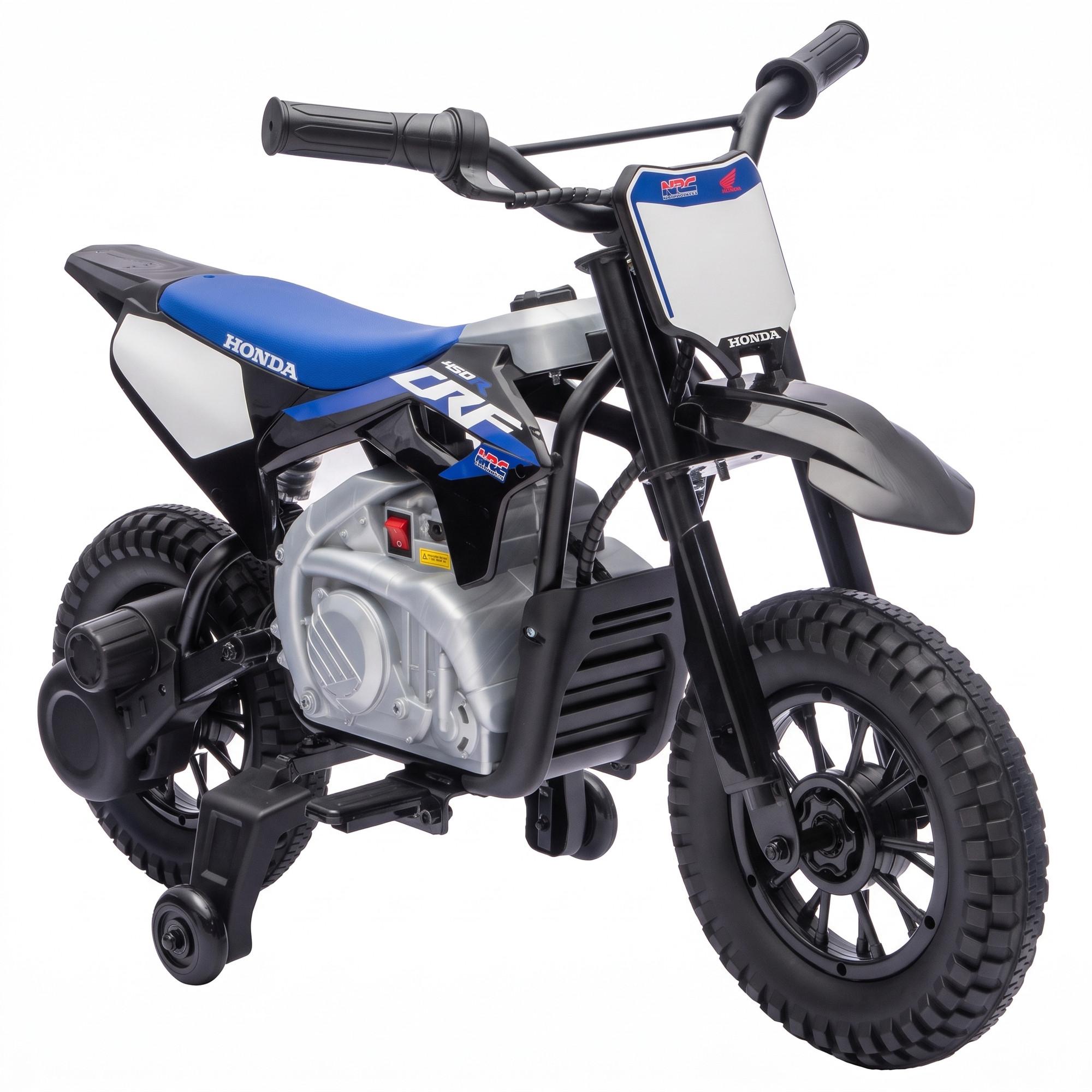 KINDER Motocross Stahl Kunststoff Schwarz - Schwarz, Metall (104/55/67cm) - AIYAPLAY