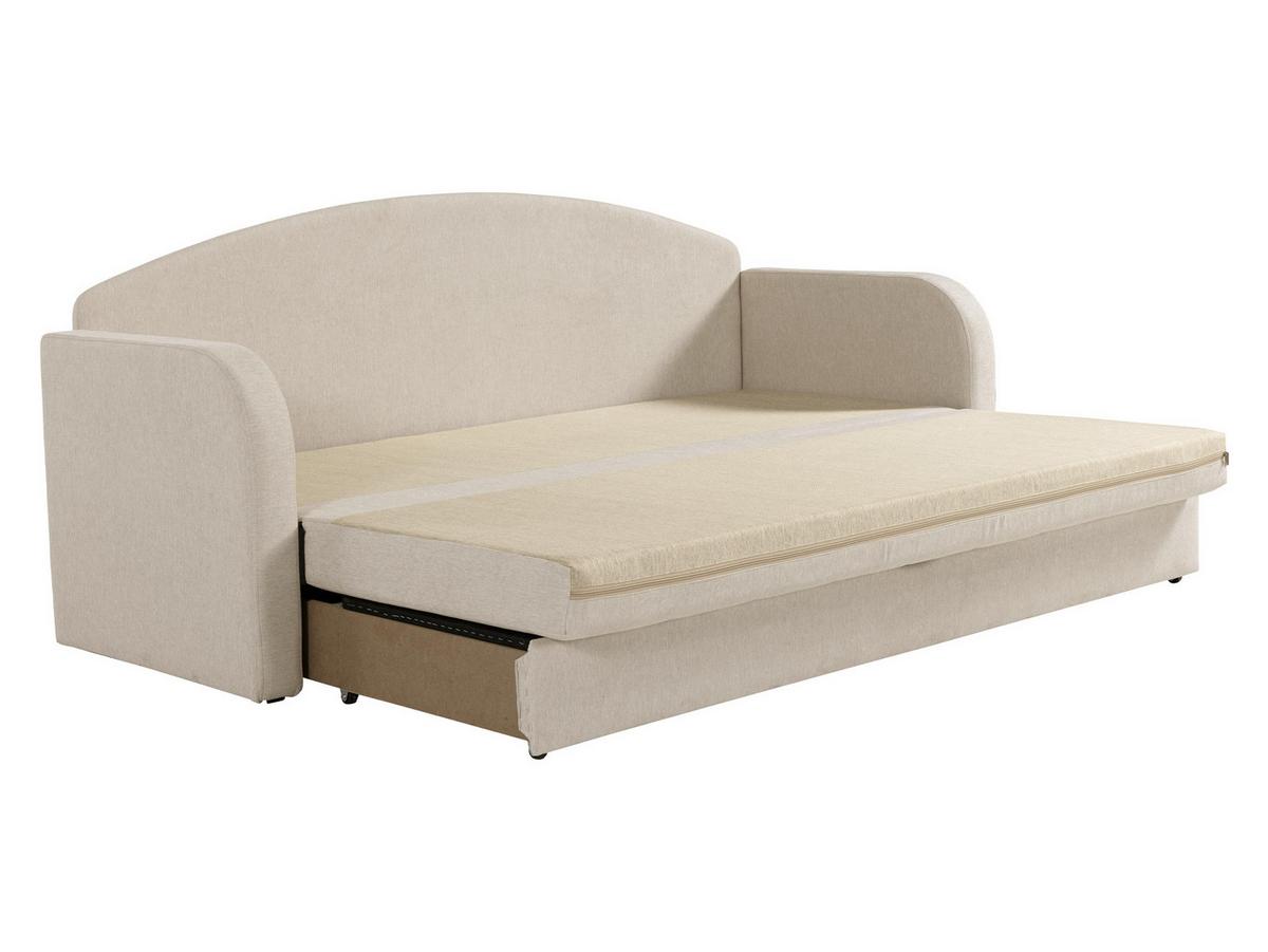 SCHLAFSOFA Tenus - Beige/Blaugrau, Holz/Textil (208/86/76cm) - MIRJAN24