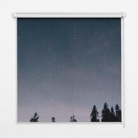 INNENROLLO - Fensterrollo - Rollo - 100x180 cm - Sternenhimmel - Dunkelblau, Kunststoff (100/180/0.5cm) - TULUP