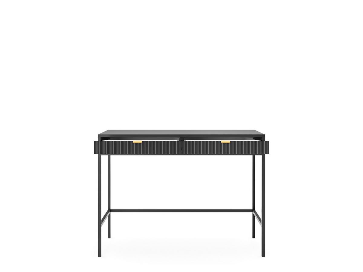 KONSOLENTISCH STELLARE 104/78/50 cm mit Schubladen, Schwarz - Schwarz, Holzwerkstoff (50/104/78cm) - MASSENO
