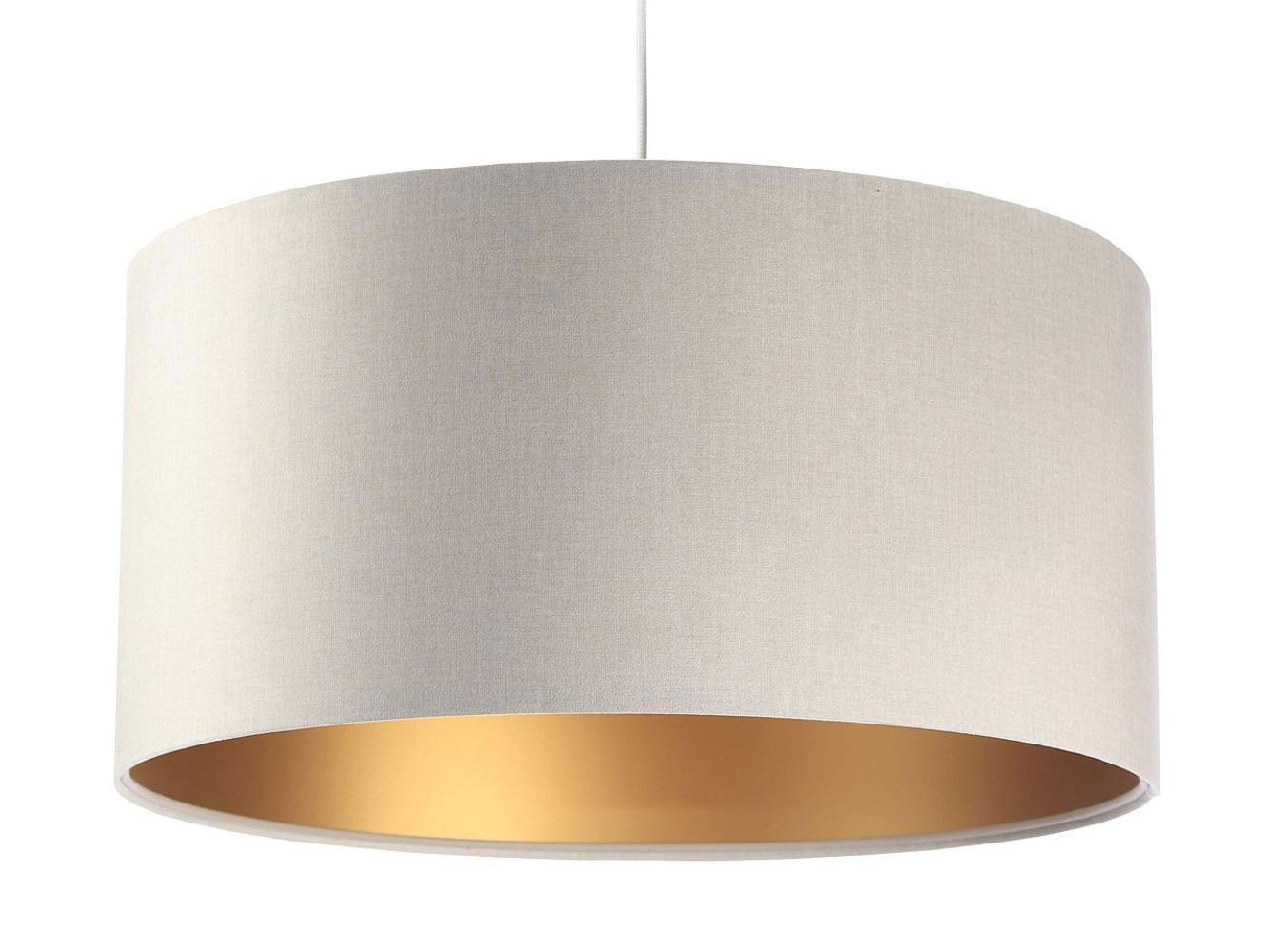 HÄNGELEUCHTE Gold 50/25 cm - Beige/Goldfarben, Kunststoff (50/0.8/25cm) - ONZENO