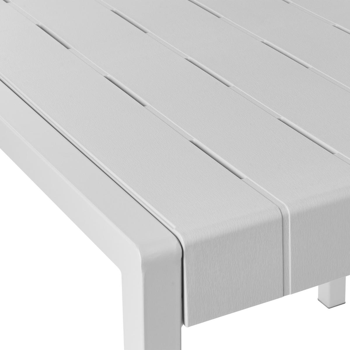 GARTENTISCH 81/84 cm Grau Bartica - Grau, Kunststoff (81/84/77cm) - Beliani