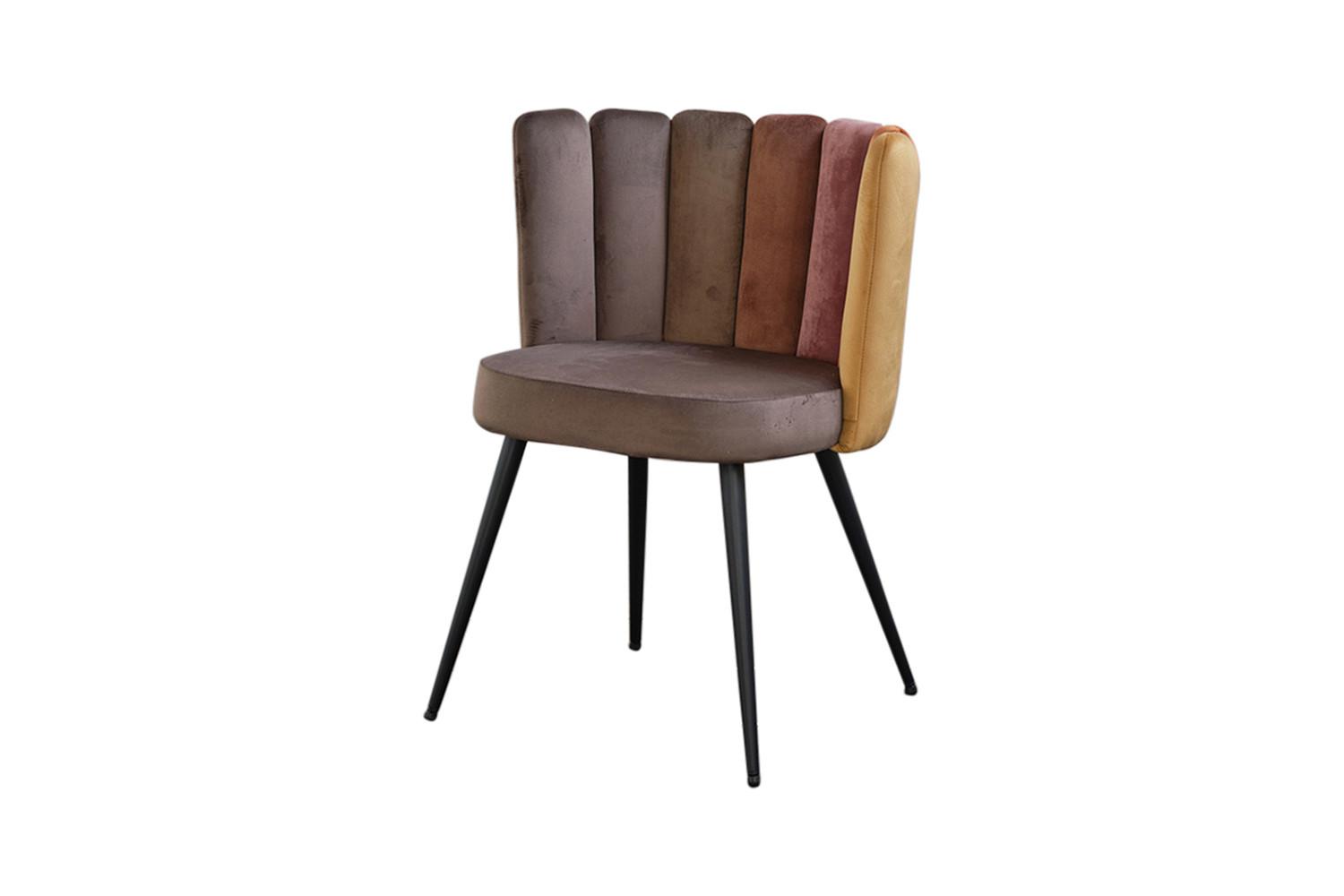 ESSZIMMERSTUHL JADA Braun Velvet (1er-Set) - Braun, Kunststoff/Textil (59/86/55cm) - KAWOLA