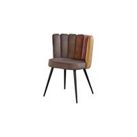 ESSZIMMERSTUHL JADA Braun Velvet (1er-Set) - Braun, Kunststoff/Textil (59/86/55cm) - KAWOLA