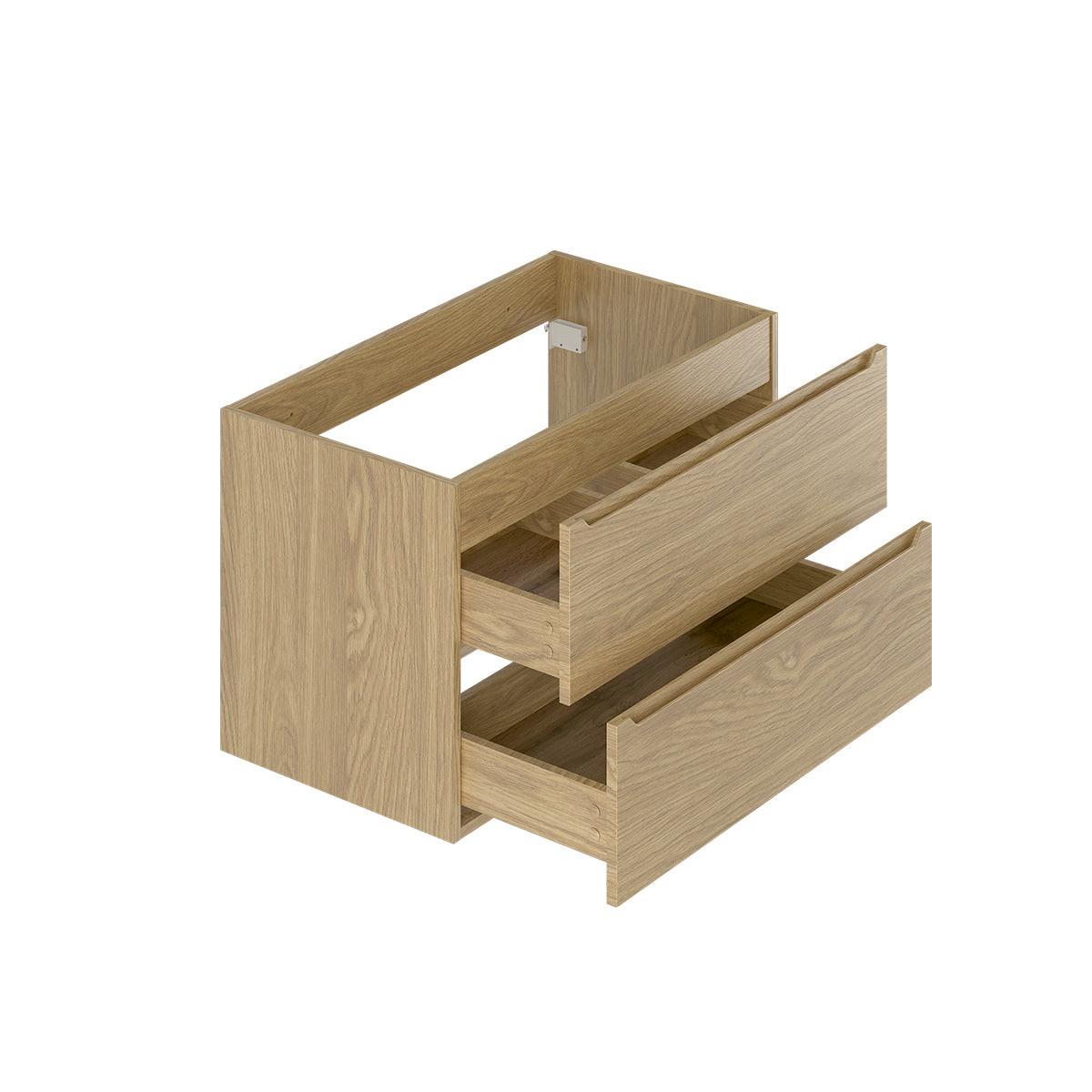 BADMÖBEL 80.6cm Viggo 2er-Set Holz - Braun, Holzwerkstoff (80.6/52.2/46.5cm) - Petits-meubles