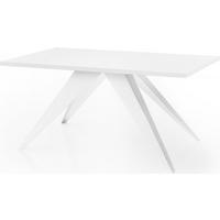 ESSTISCH Vance Weiß rechteckig ausziehbar, Weiß 140-240/80/76 cm - Weiß, Holzwerkstoff/Metall (80/240/76cm) - WFL GROUP