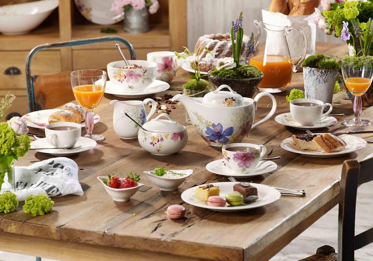 TEETASSEN Mariefleur Gris Basic bunt 120 ml 6er Set - Multicolor, Keramik (0.12L) - Villeroy & Boch