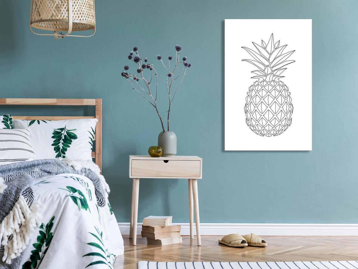 KUNSTDRUCK Schwarz-Weiß 40/60 cm - Schwarz, Textil (40/60cm) - KUNSTLOFT