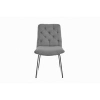 ESSZIMMERSTUHL NEW CHARME Grau Cord (1er-Set) - Grau, Textil (52/87/66cm) - KAWOLA