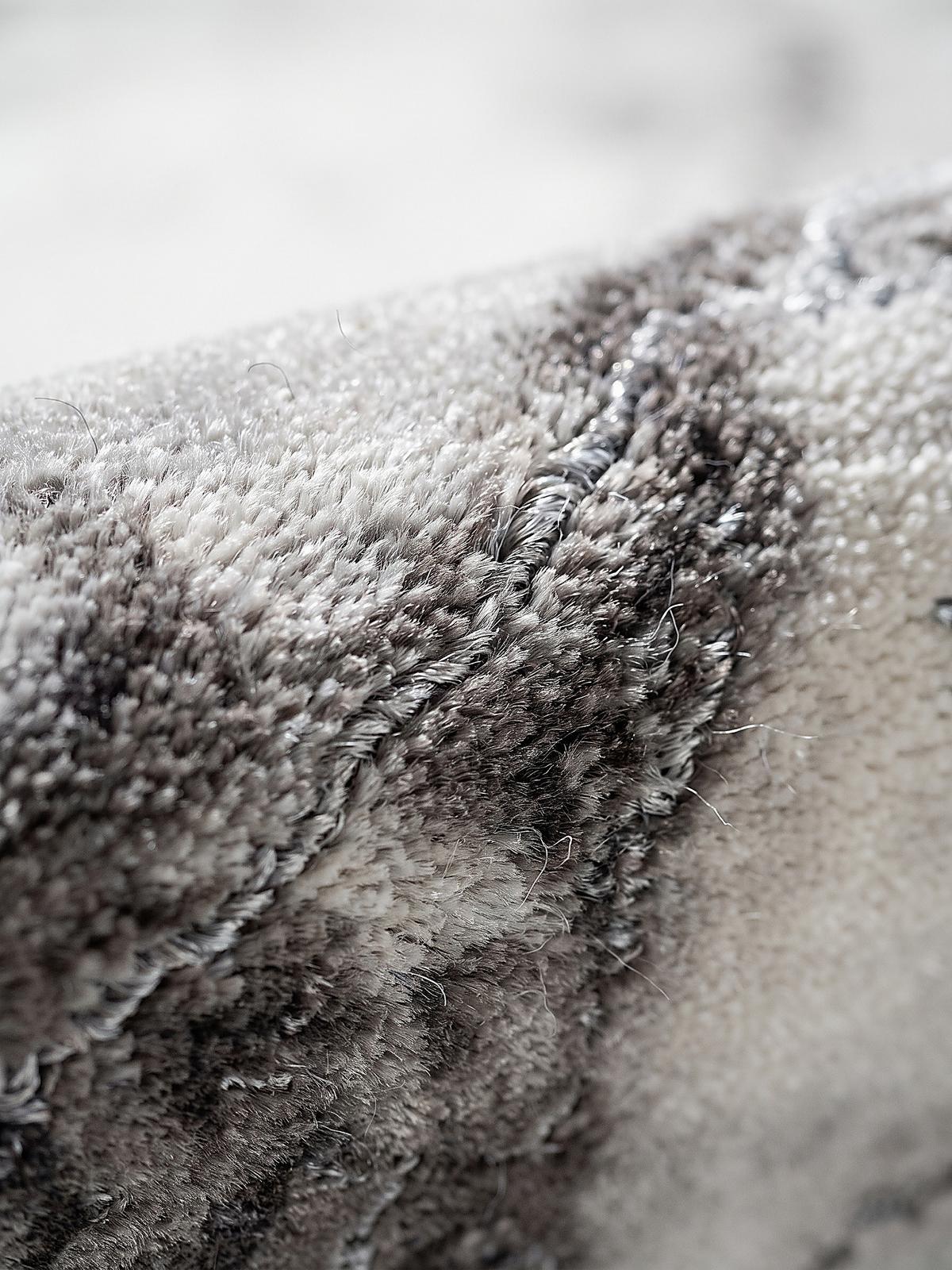 KURZFLORTEPPICH Abstrakt SVEDA Polypropylen Grau 200 x 290 cm - Grau, Textil (200/290cm) - KADIMA DESIGN