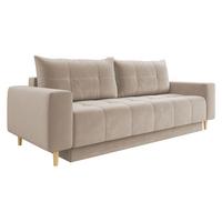 SCHLAFSOFA Santi - Creme, Holz/Textil (244/88/96cm) - MIRJAN24