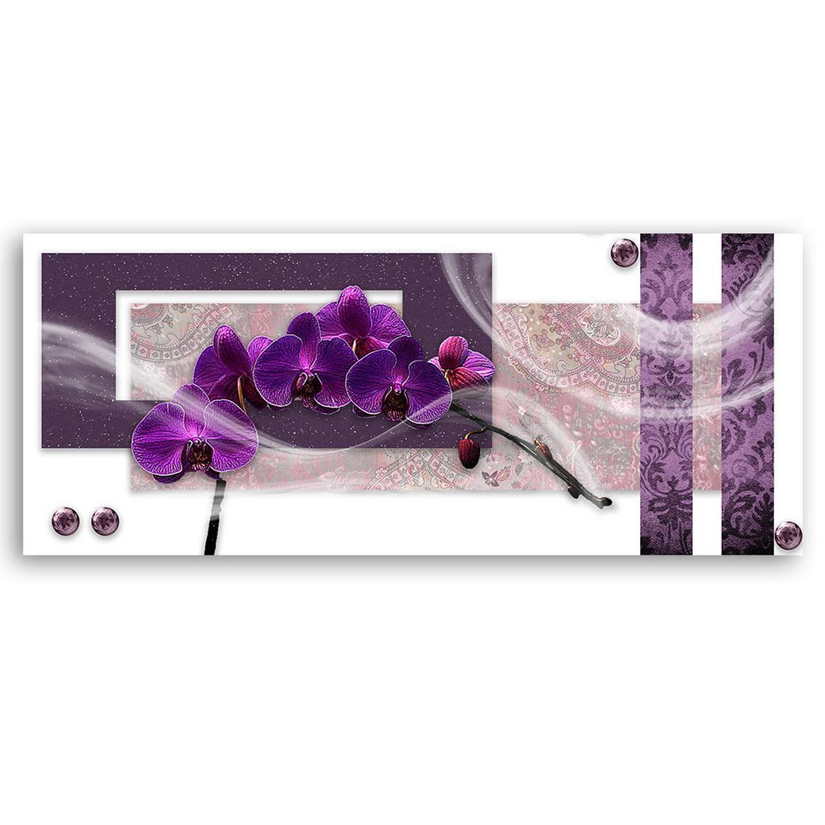 KUNSTDRUCK Lila 150/50 cm - Lila, Textil (150/50cm) - KUNSTLOFT