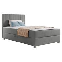BOXBETT Viki - H3 - Silberfarben/Grau, Holzwerkstoff/Kunststoff (120/200cm) - MIRJAN24