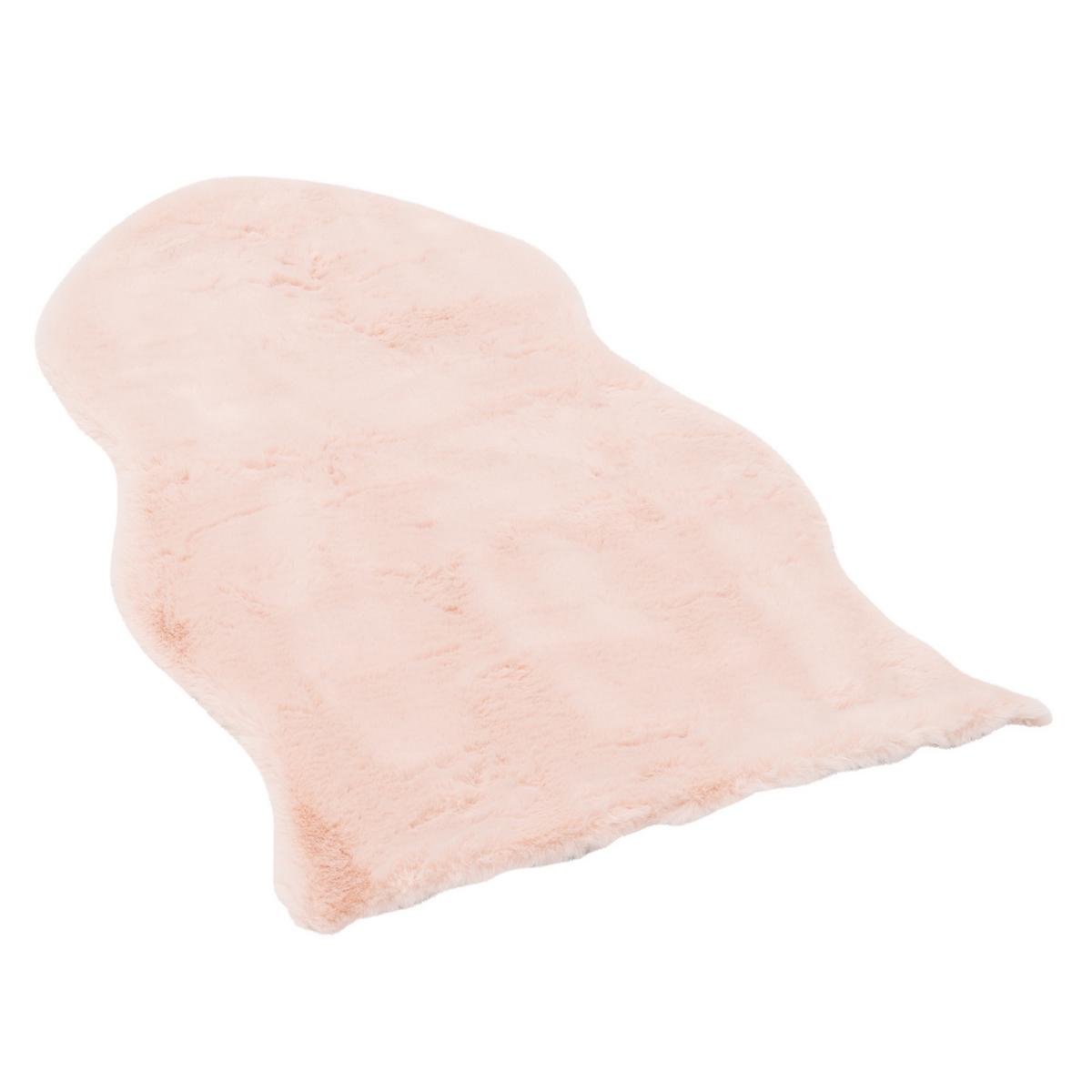 FELLTEPPICH LUXUS SUPER SOFT PLUSH SHAPE - Rosa, Textil (55/80cm) - Pergamon