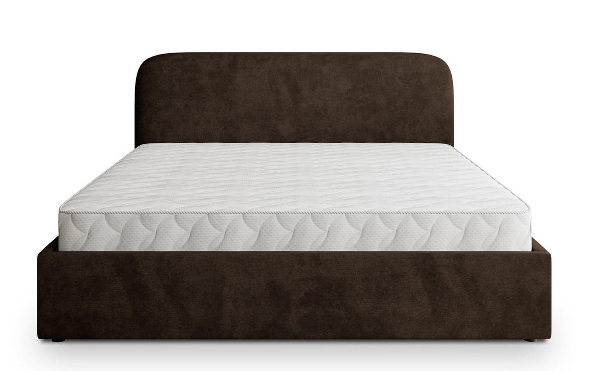 POLSTERBETT RENIVE K 120x200 cm mit Bettkästen - Braun - Braun, Holz/Textil - MASSENO