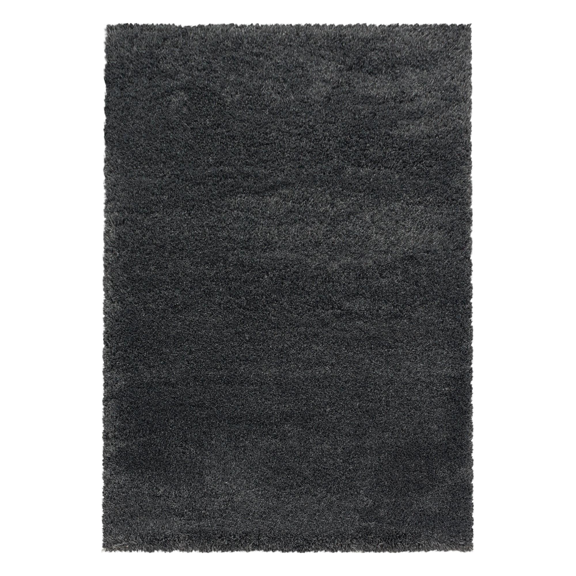 HOCHFLORTEPPICH SALZACH, einfarbig, aus Polypropylen, Grau, 80 x 150 cm - Grau, Textil (150/80cm) - KADIMA DESIGN
