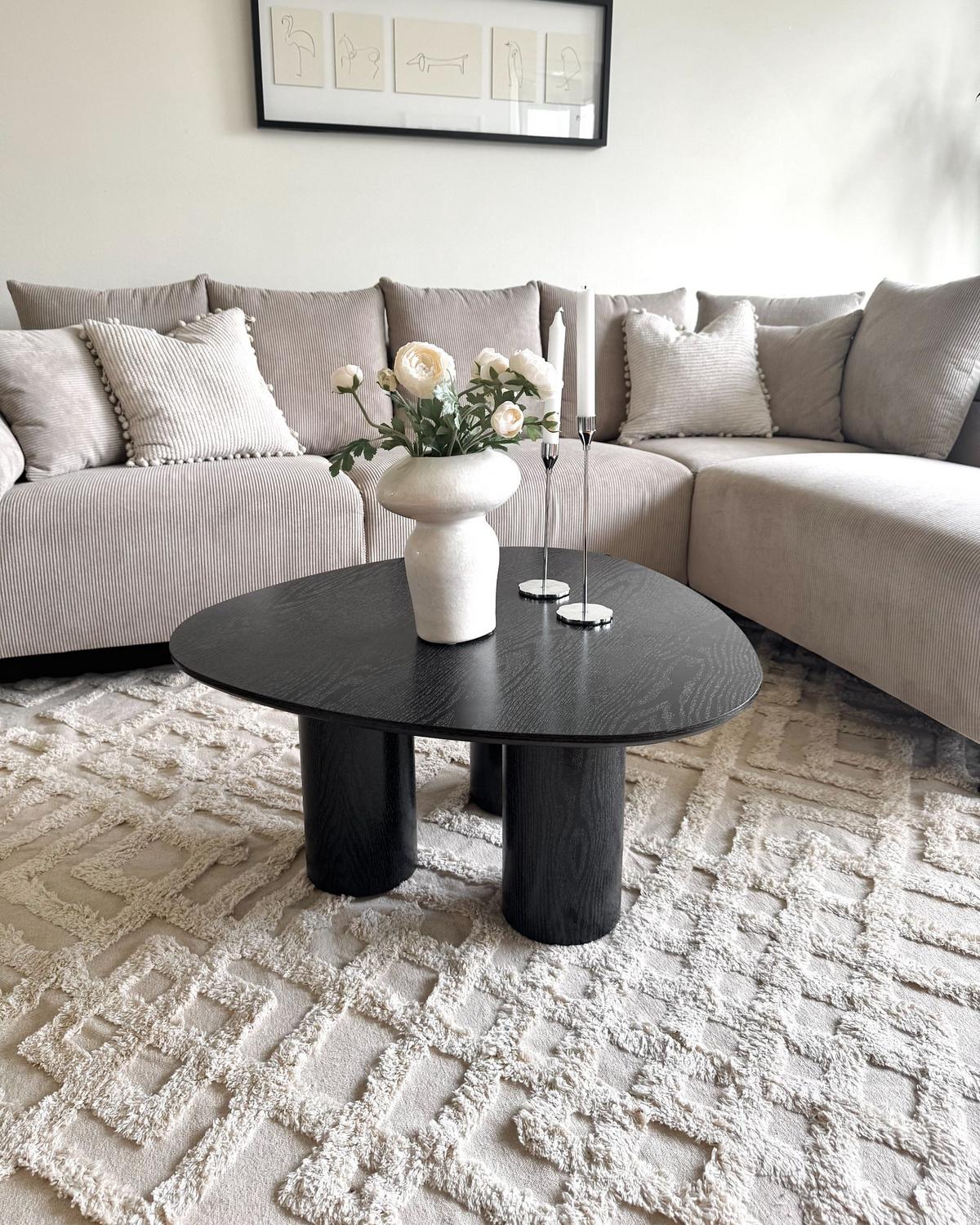 COUCHTISCH Schwarz Dacoma - Schwarz, Holzwerkstoff (75/75/36cm) - Beliani