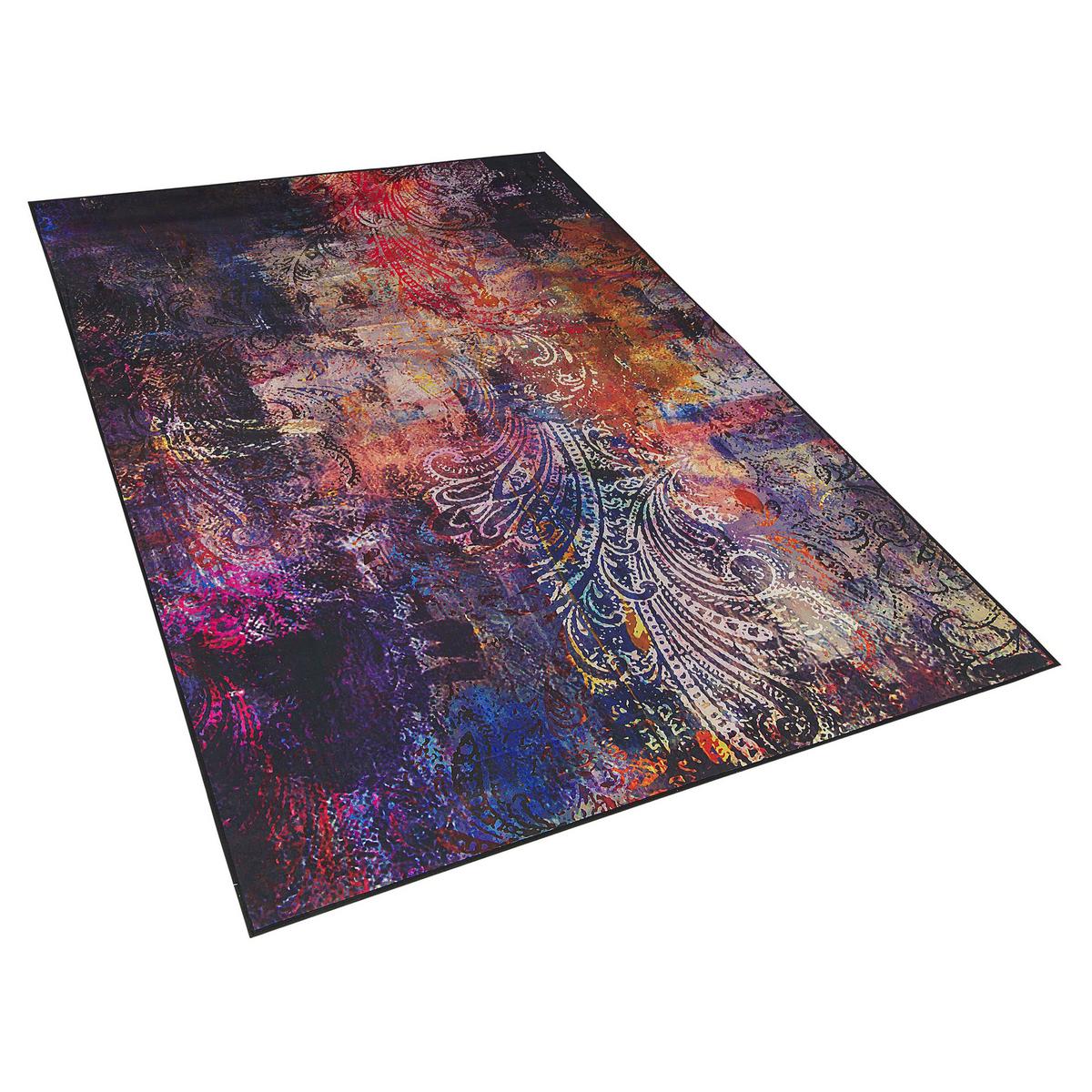 KURZFLOR-TEPPICH Mardin 200/140 cm - Multicolor, Kunststoff (140/200cm) - Beliani