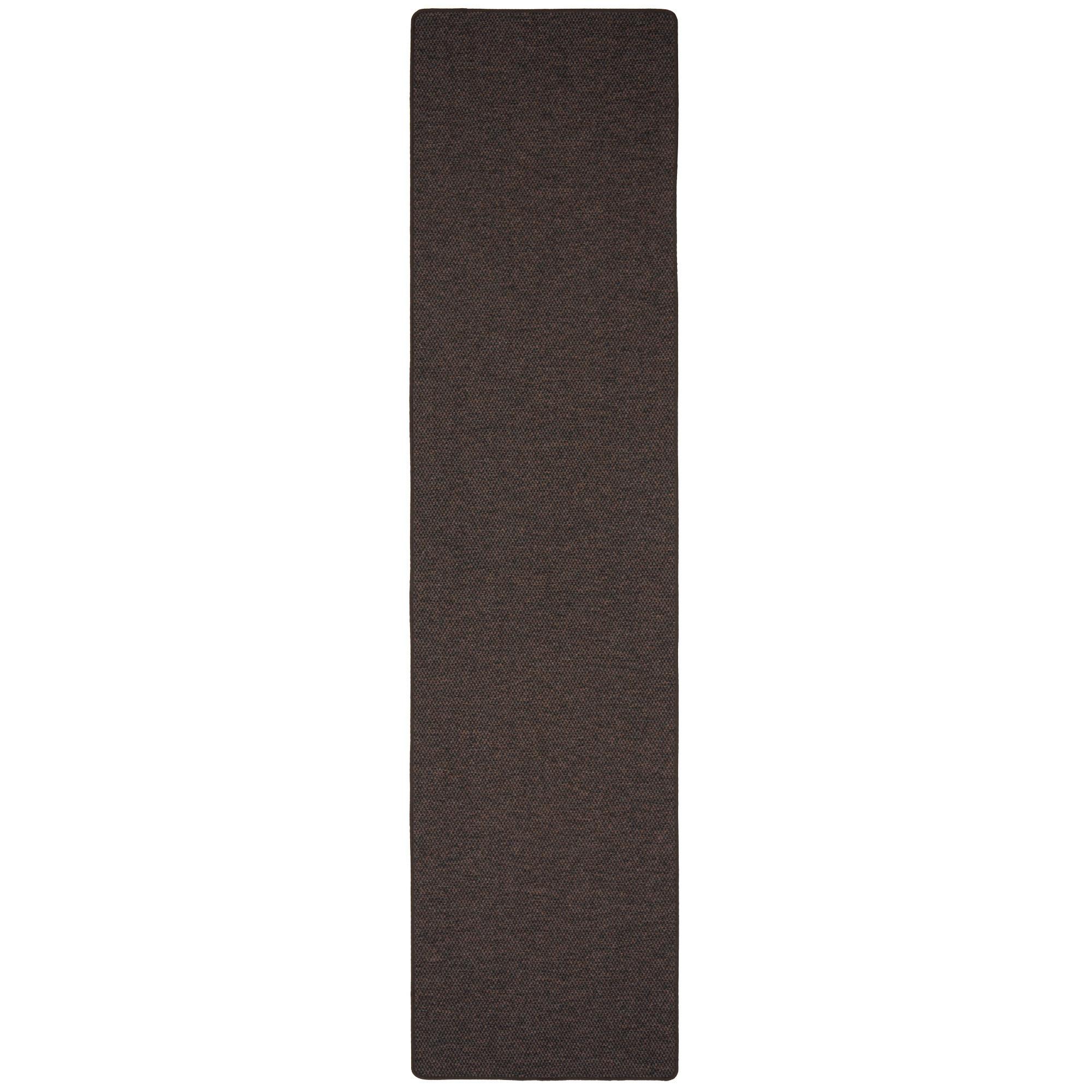 LÄUFER TEPPICH BENTZON FLACHGEWEBE - Dunkelbraun, Textil (80/200cm) - Snapstyle