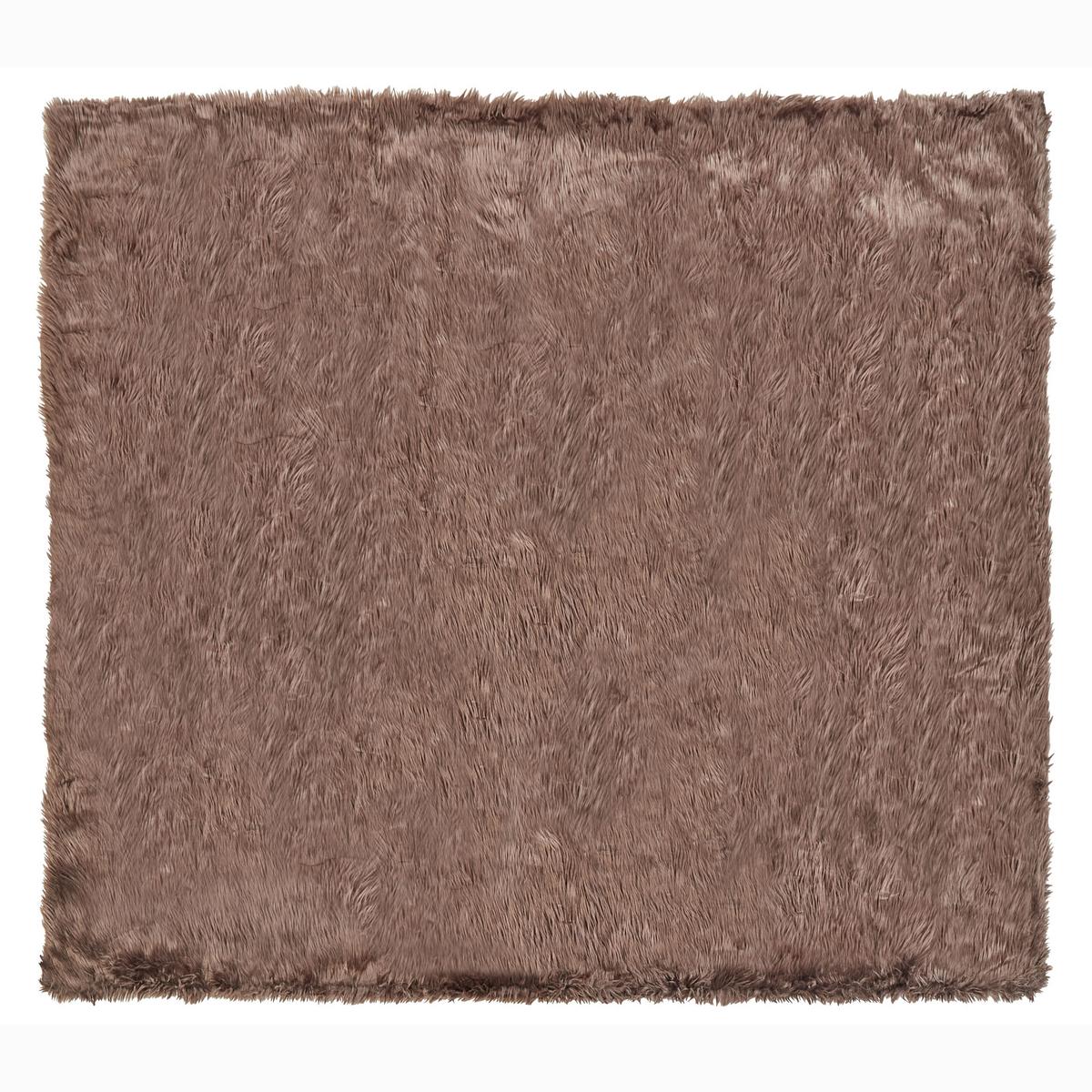 TAGESDECKE Braun 200 x 220 cm Delice - Braun, Textil (200/220cm) - Beliani