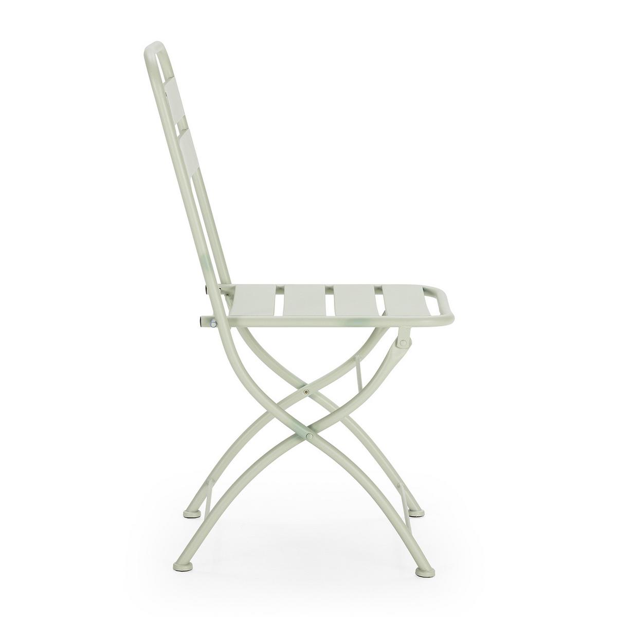 GARTENKLAPPSTUHL-SET Perla Metall - Grün, Metall (42/88/50cm) - VS Venta-stock
