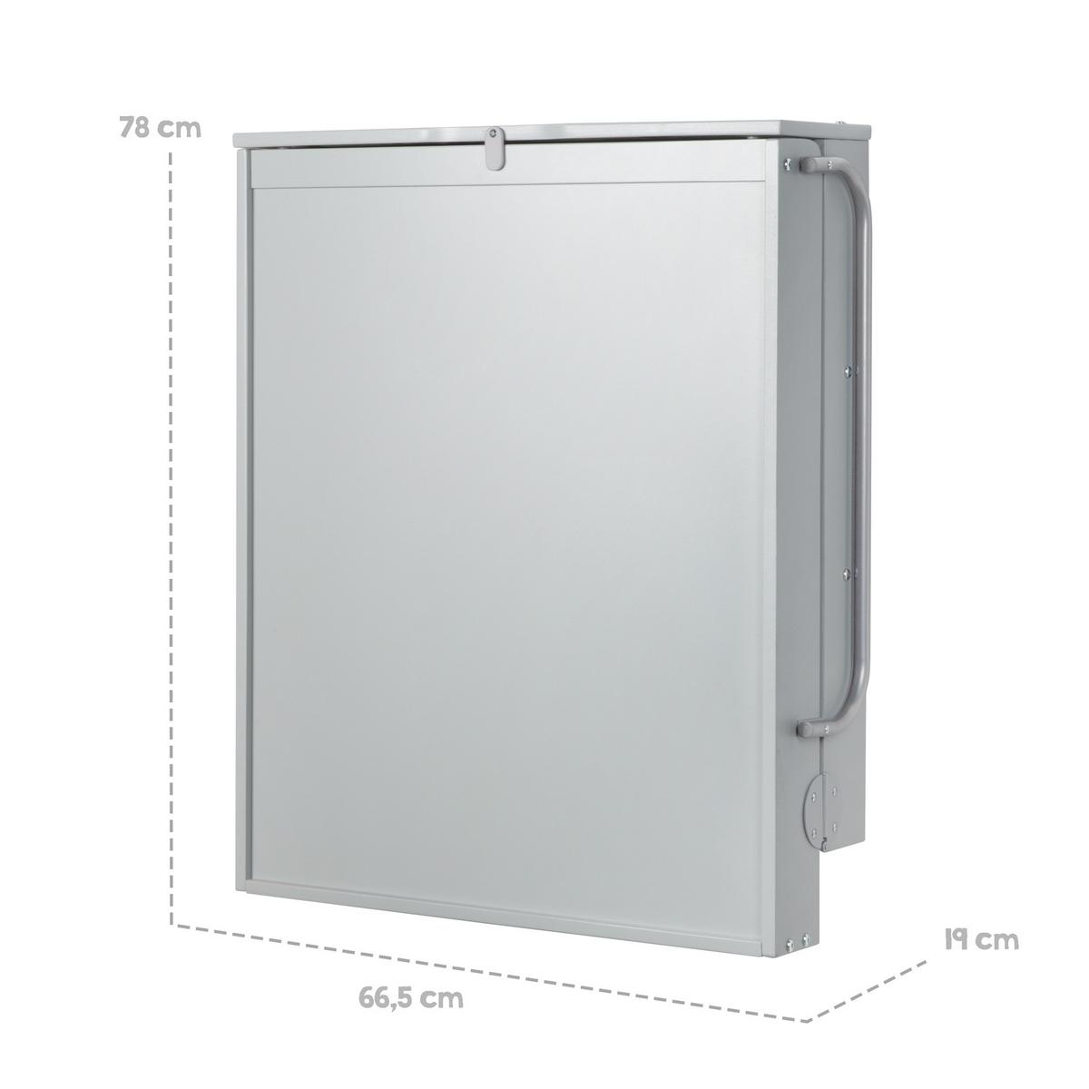 WANDWICKELREGAL roba Style grau - Taupe, Holzwerkstoff (66.5/78/76.5cm) - Roba