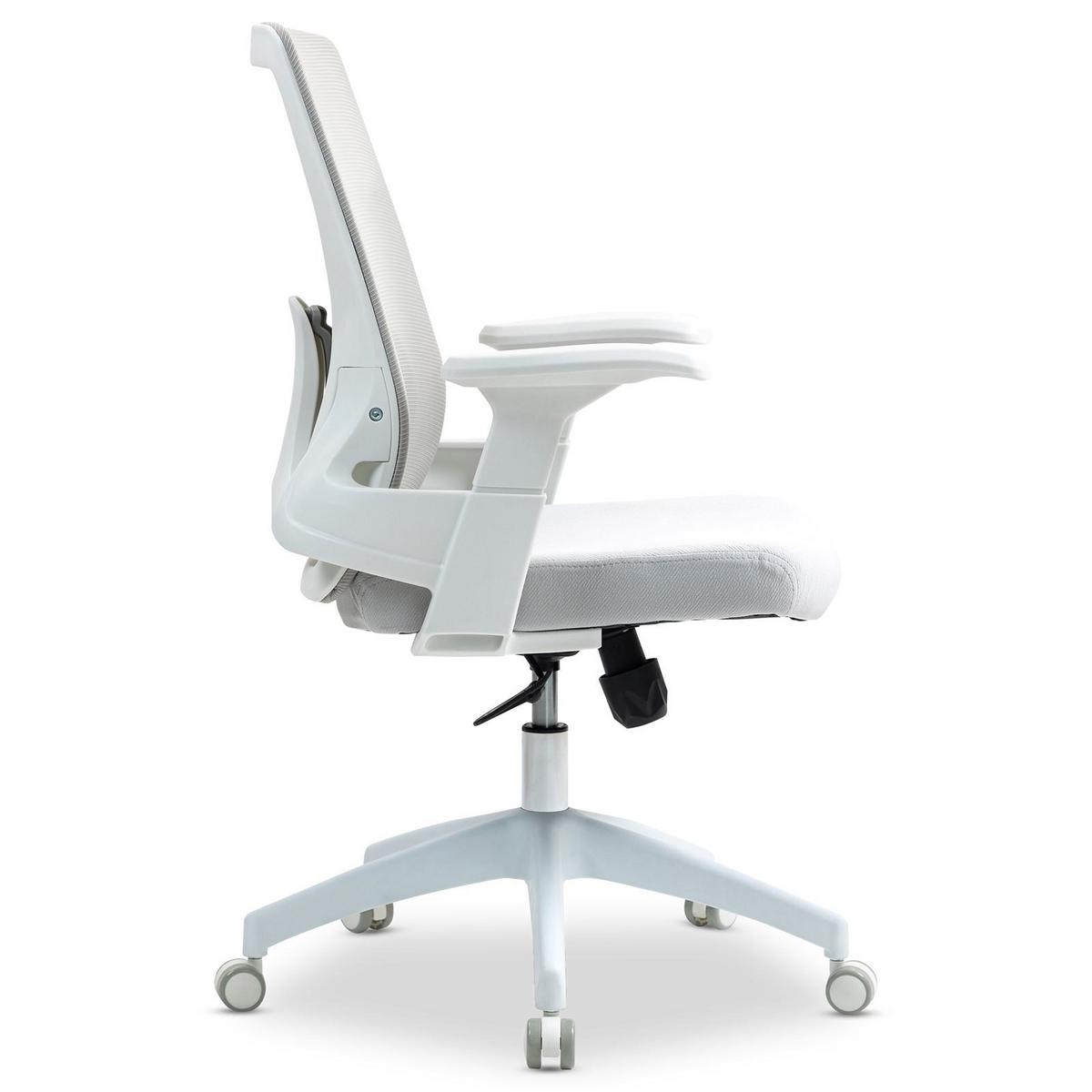 BÜRODREHSTUHL CAPVAL weiß - Weiß, Kunststoff/Textil (65/106/65cm) - IDIMEX