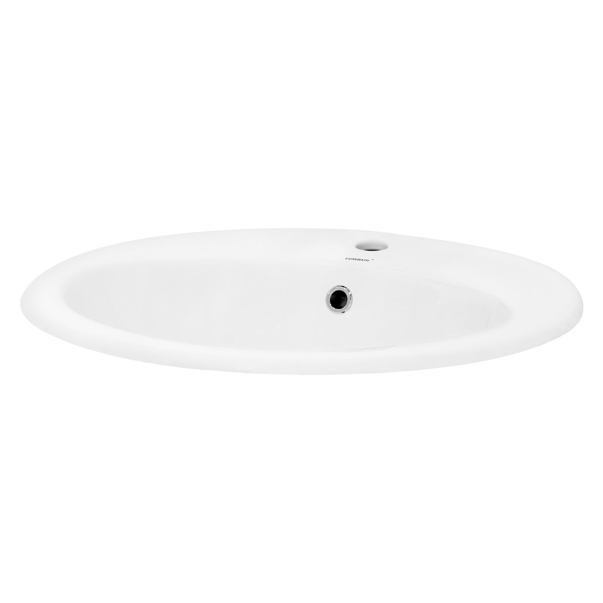 WASCHBECKEN - Weiß, Keramik (48.5/19.5/57cm) - ML-DESIGN