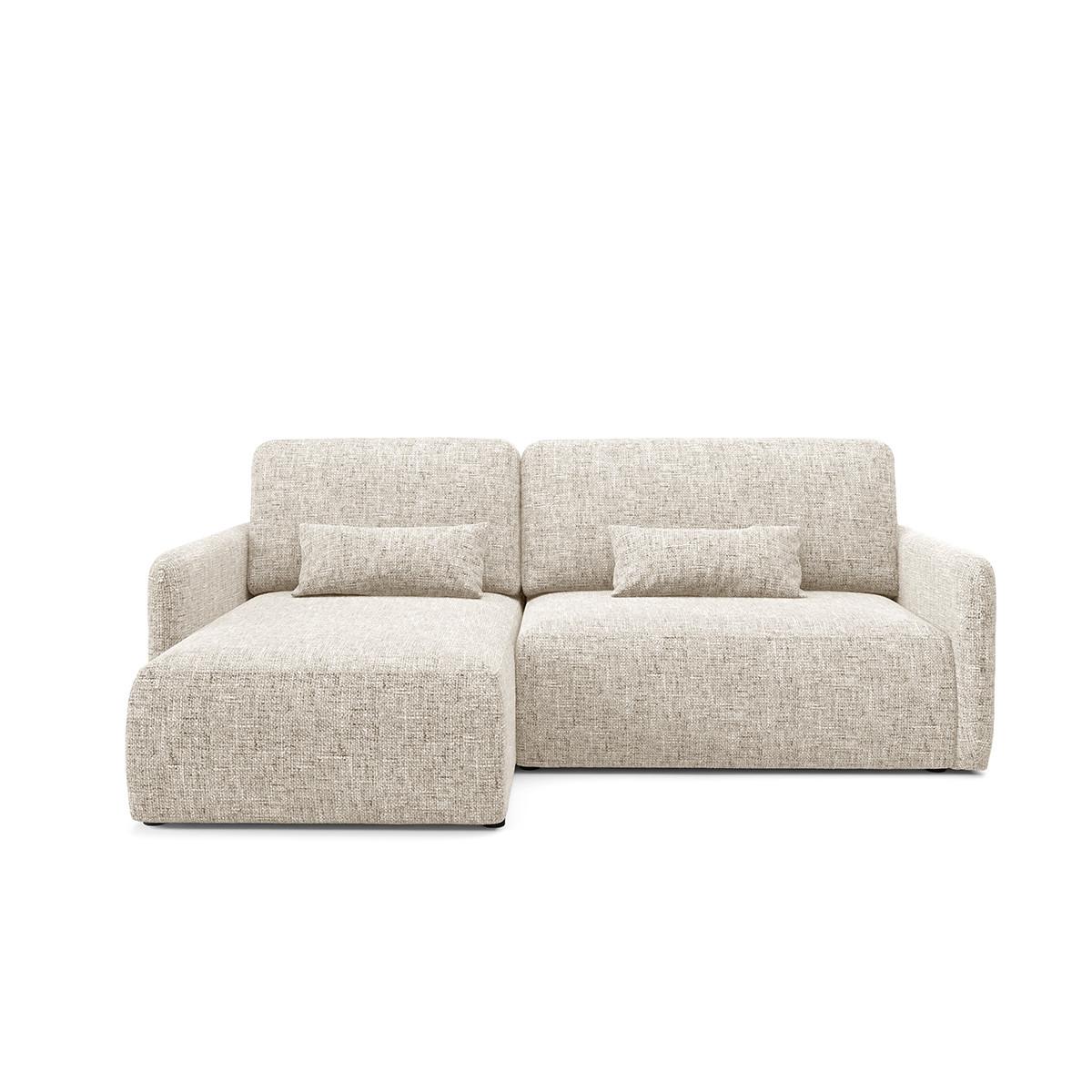 ECKSOFA Lazare 3 Sitzplätze Hellgrau - Grau, Holz (217/148cm) - Petits-meubles