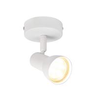 DECKENSTRAHLER Letcher 1-flammig 13.5/8/9cm - Weiß, Metall (13.5/8/9cm) - Nettlife