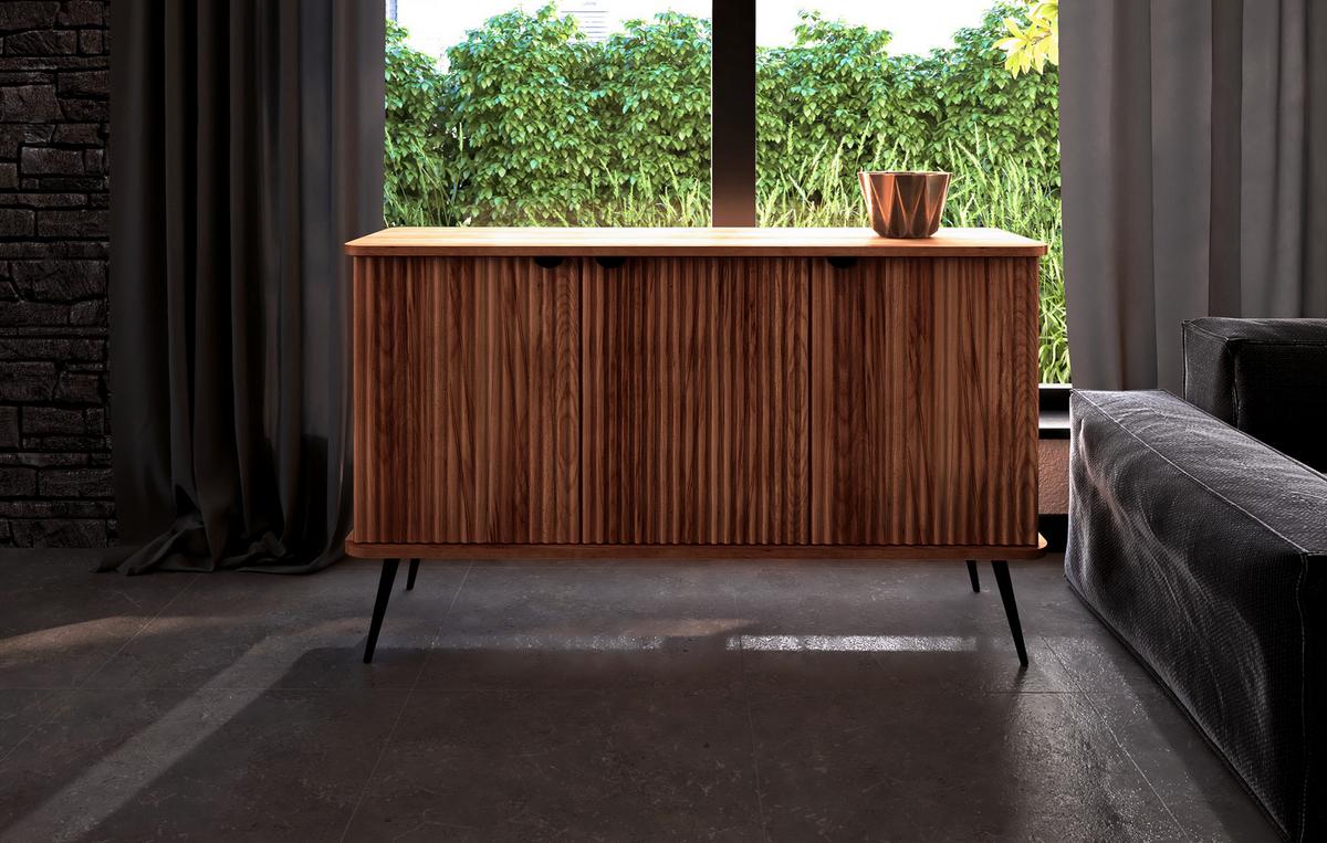 KOMMODE LINA Kernbuche - Kernbuche, Holz (144/87/46cm) - byoak