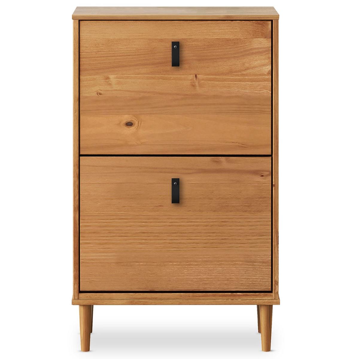 SCHUHKIPPER MIKKA Eiche - Eichefarben, Holz (59/96/25cm) - IDIMEX