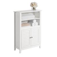 BADSCHRANK Weiß - Weiß, Holzwerkstoff (60/90/26cm) - SoBuy